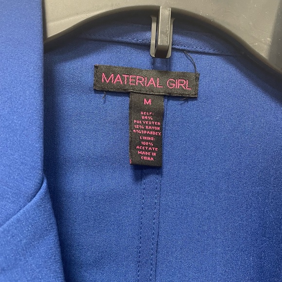 Blue Blazer Jr Medium Material Girl - Picture 3 of 5